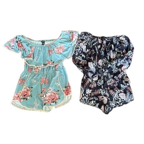 Rue 21 & Xhilaration Floral Romper Bundle, Size Small - Picture 1 of 11